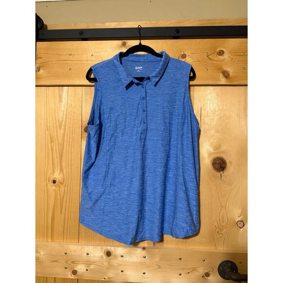 Duluth Trading Company Women’s Armachillo Polo Tank Blue Size XL - Picture 1 of 4